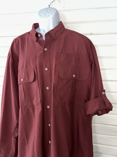 Rail Riders Sz XXL Men’s Nylon Hiking Roll Tab Sleeve Vented Shirt ...