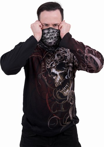 Spiral Gesichts Maske Wrap Totenkopf Reaper Punk Motorrad Paintball SPORTS Rose - Afbeelding 16 van 24