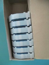 LOT OF SEVEN ROLLS Dymo 158-06 BLUE GLOSSY Label Tape CARTRIDGE 1/2" X 12' VTG