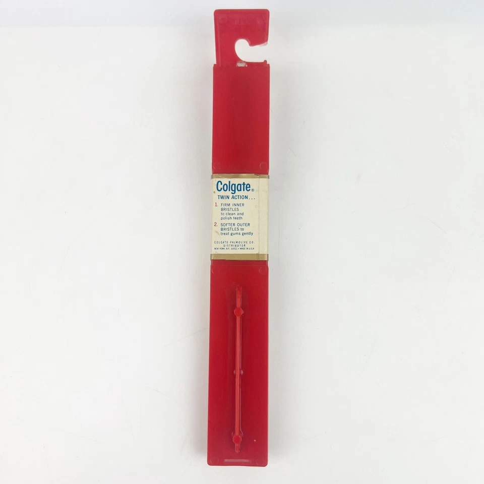 NUEVO Cepillo de Dientes Colgate Adulto Doble Acción Deluxe Azul Estuche Original EE. UU. Foto 2 de 4