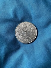 1977 Queen Elizabeth II Silver Jubilee Commemorative Crown Coin