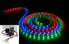 LED Strip 220V 240V 5050 SMD IP67 Waterproof Lights Rope White Blue RGB UK plug