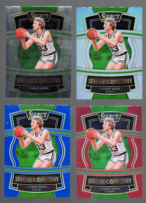 Larry Bird 2021-22 Panini Select - Select Company #17 4-card lot Boston Celtics