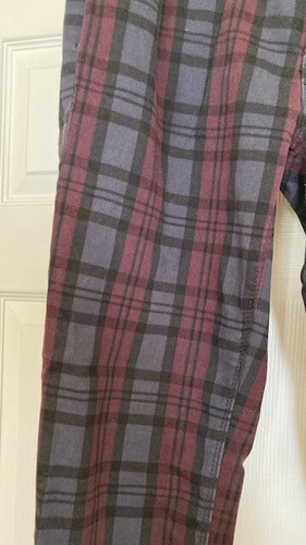 Cato karierte Jeans Est 1946 Denim blau/schwarz/burgund Größe 6 - Bild 2 von 3