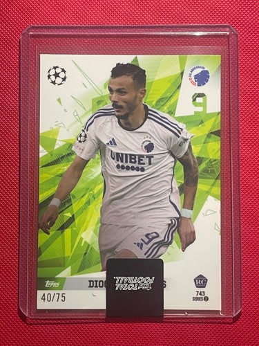 Topps Diogo Goncalves /75 Rookie RC - Copenhagen Total Football 2023/24