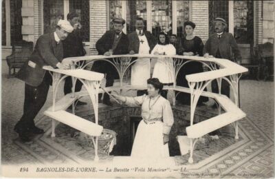 Old postcard Bagnoles de L'Orne La Buvette Voila Monsieur FRANCE (1053984)