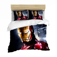 Iron Man Single King Single Double Queen King Bed Quilt Doona Duvet Cover Set