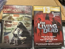 Lot of 21 Horror Movies DVD Box Set Lot GOREHOUSE & LIVING DEAD 30+ Hours