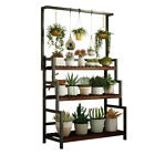 New Listing3-Layer Flower Display Stand Plant Shelf Antirust Storage Rack Garden Home Decor