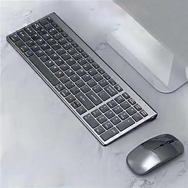 mute Bluetooth keyboard mouse suit Rechargeable for PC ipad Mac Windows - Image 3 of 4