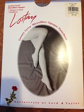WOW  Vintage LordTay grey opaque to waist Pantyhose size c
