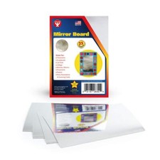 Hygloss Mirror Board 12pt. - 5"x7" - 25 sheets / SPECIAL Classroom Pack-Silver