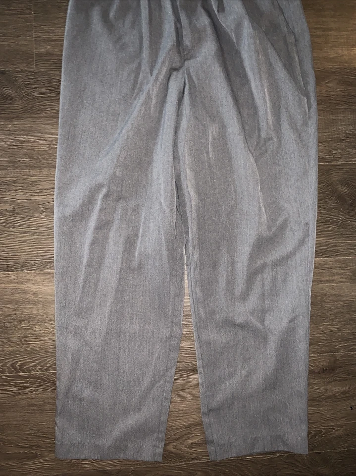 LOTE de 3 PANTALONES MUJER BRIGGS NEW YORK 12p Botón Cremallera Elástico Verde Tostado Gris Foto 3 de 4