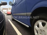 Side Bars + WeißE Leds FüR Mercedes Vito Viano SWB LWB 2004 - 2014 Edelstahl