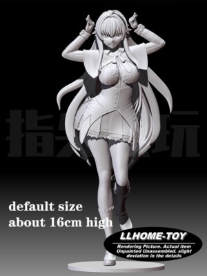 Anime Rias Uniform dress lovely stand  Resin 3D Print GK Kit Figure Unpainted