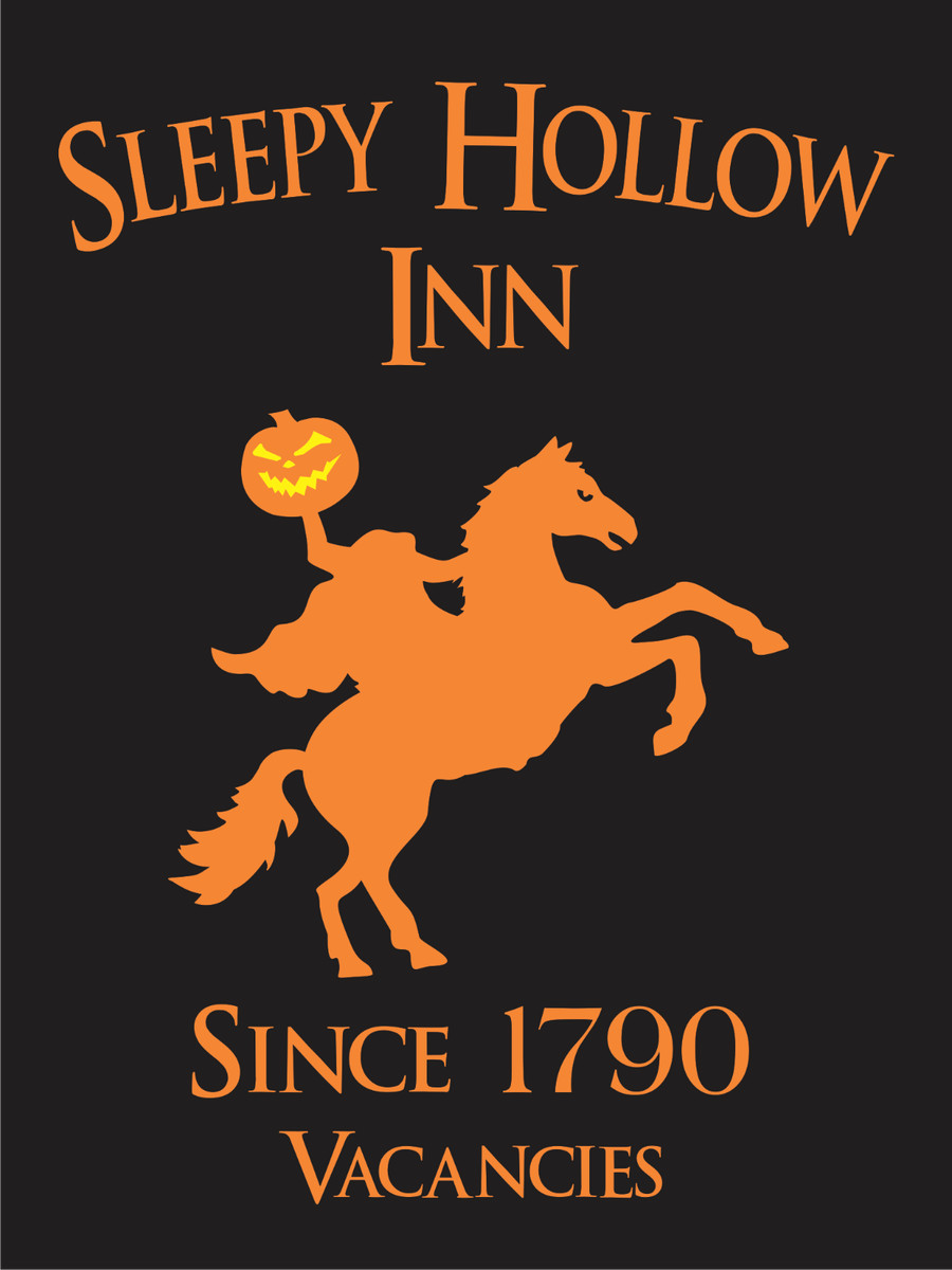 Easy Headless Horseman Pumpkin Stencil
