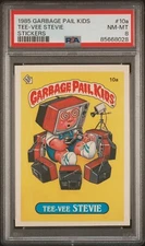 1985 Topps OS1 Garbage Pail Kids Series 1 Tee Vee Stevie 10a Matte Card PSA 8 NM