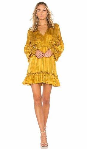 Ulla Johnson Odette Gold Dress XS 0 