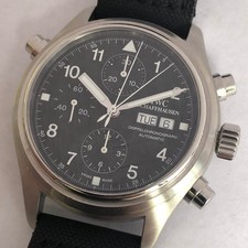 IWC Pilot's Watch Black Unisex Adult Leather Strap Watch - IW371303 for  sale online | eBay