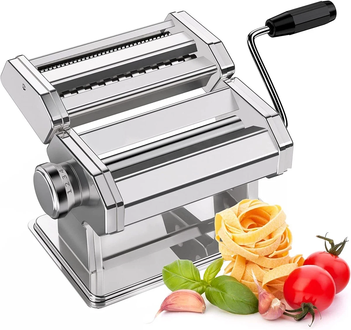 Professional Fresh Pasta Maker, Stainless Roller Machine