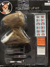 Fox Makeup Accessory Kit 9 Piece Halloween Costume DressUp Cosplay