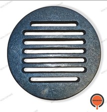 Griglia in ghisa rotonda 20cm per camino stufa barbecue legna braciere fuoco