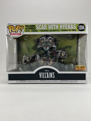 Funko POP! Disney Villains Lion King SCAR WITH HYENAS #1204 Hot Topic Exclusive