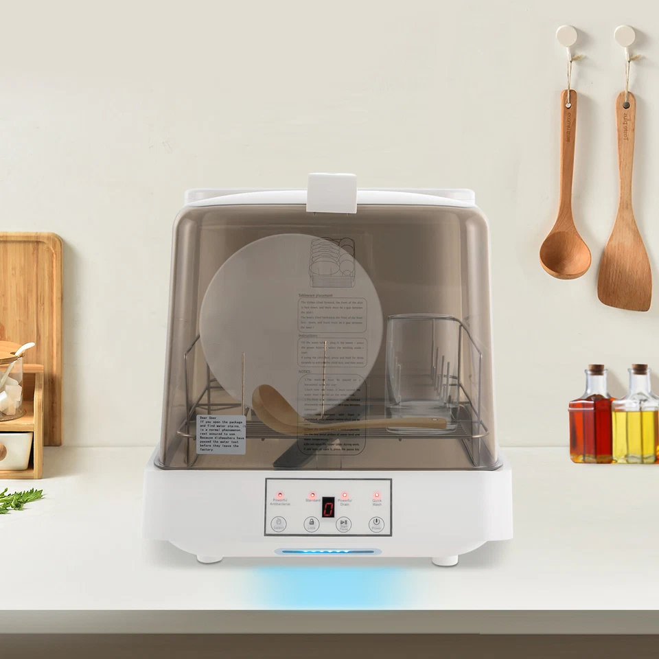 Portable Mini Dishwasher Countertop Dish Washing Machine with Washing Programs - Image 2 of 4