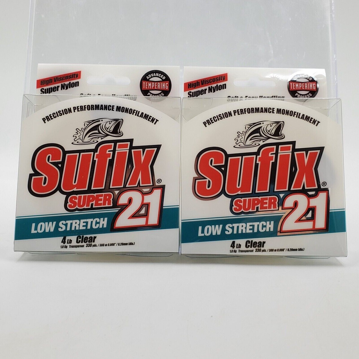 シークエンス　タフライト　スーパーフィッシュ New Sufix Super 21 Low Stretch 4LB Clear 330 Yds Mono Fishing Line