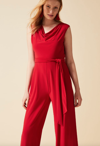Phase Eight Jacqueline Cowl Neck Jumpsuit in Red 8-10-12-14-16 - Picture 4 of 5