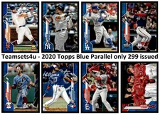 2020 Topps Blue Parallel Only 299 Made 251-500 ** Set Break ** You Pick**