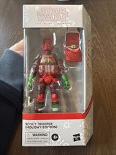 Star Wars The Black Series Scout Trooper Holiday Edition Figure New