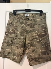 Levi Strauss Signature Cargo Shorts Men Brown Camo Print 9in Inseam Nwt size 36