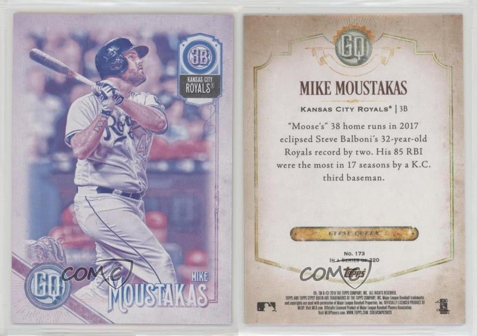 2018 Topps Gypsy Queen Missing Black Plate Mike Moustakas #173 4ns | eBay