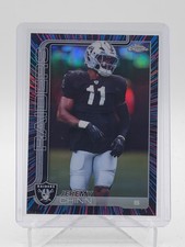 JEREMY CHINN 2025 TOPPS CHROME NEON PULSE REFRACTOR SP LAS VEGAS RAIDERS Q6638