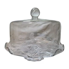 Heritage Princess House Pedestal Cake Stand 12" with Dome Lid 076/479 NOS