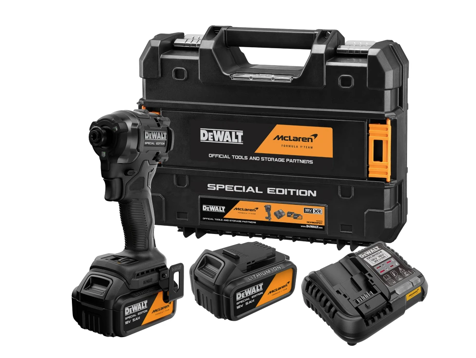 DeWalt McLaren Edition 18V Impact Driver 2 x 5.0Ah Batteries DCF86MP2T - Image 8