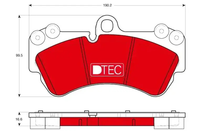 BRAKE PAD SET DISC BRAKE GDB1720DTE FOR VW BMV/BMX/BKJ 3.2L 6cyl TOUAREG - Image 2