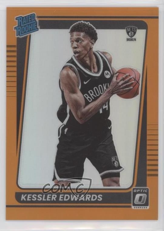 2021 Panini Donruss Optic Rated Orange Prizm /199 Kessler Edwards #154 Rookie RC