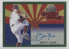 2015 Leaf Metal Draft State Pride Green Prismatic 8/10 Brett Lilek Auto 1b9b