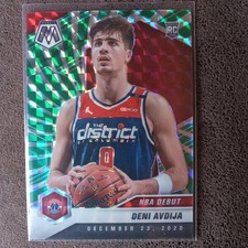 20-21 Panini Mosaic Deni Avdija 1/10 RC Green Swirl FOTL - Israel Champ