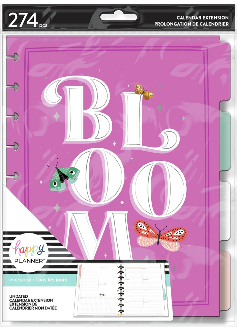 Happy Planner Life's a Party CLASSIC SEASONAL DASHBOARD EXTENSION PACK 4 MONTHS