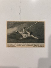 1923 Heinie Groh & Frank Frisch World Series Game 3 Newspaper Picture