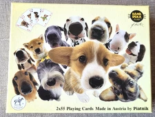 Funny dogs Hana Deka club Piatnik  Austrian Playing cards double deck 54