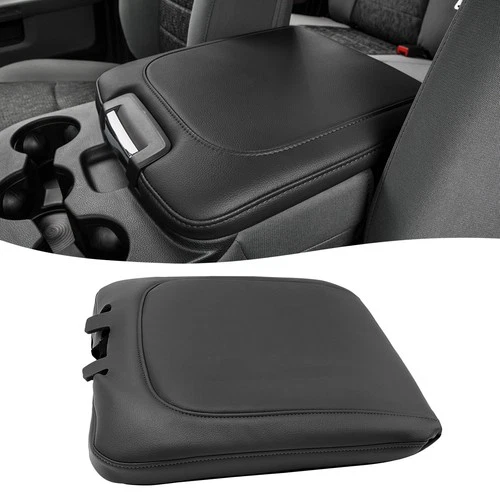 Fits Dodge RAM 1500 2500 3500 2013-2018 Center Console Lid Armrest Leather Cover