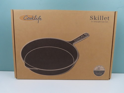 #ad #ad COOKLIFE 12 Inch Lightweight Pre Seasoned Cast Iron Skillets Smooth Polished $64.95