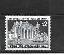 AUSTRIA SC#836 1969 MNH COMO NUEVO XF ARQUITECTURA ANTIGUA SELLO CONMEMORATIVO ÚNICO