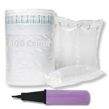 500 Count Air Pillows for Shipping with Pump Air Packaging Bags Inflatable Ai...