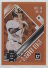 2018 Panini Donruss Optic Diamond Kings Orange Prizm 85/199 Justin Bour #15 y0i