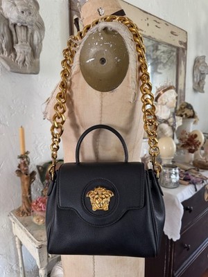 Versace Authentic La Medusa Handbag with chunk gold chain